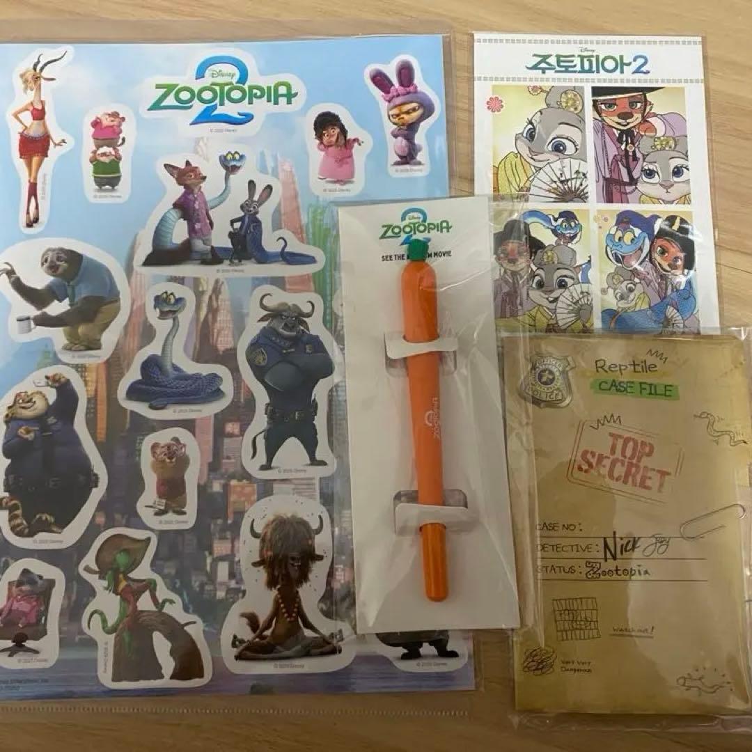 ズートピア2 映画 入場者特典 韓国限定 5週目 1セット