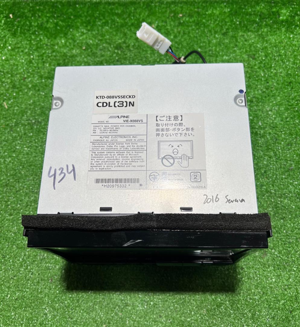 アルパインVIE-X088VS HDDナビ フルセグ2016年地図データ アルパイン