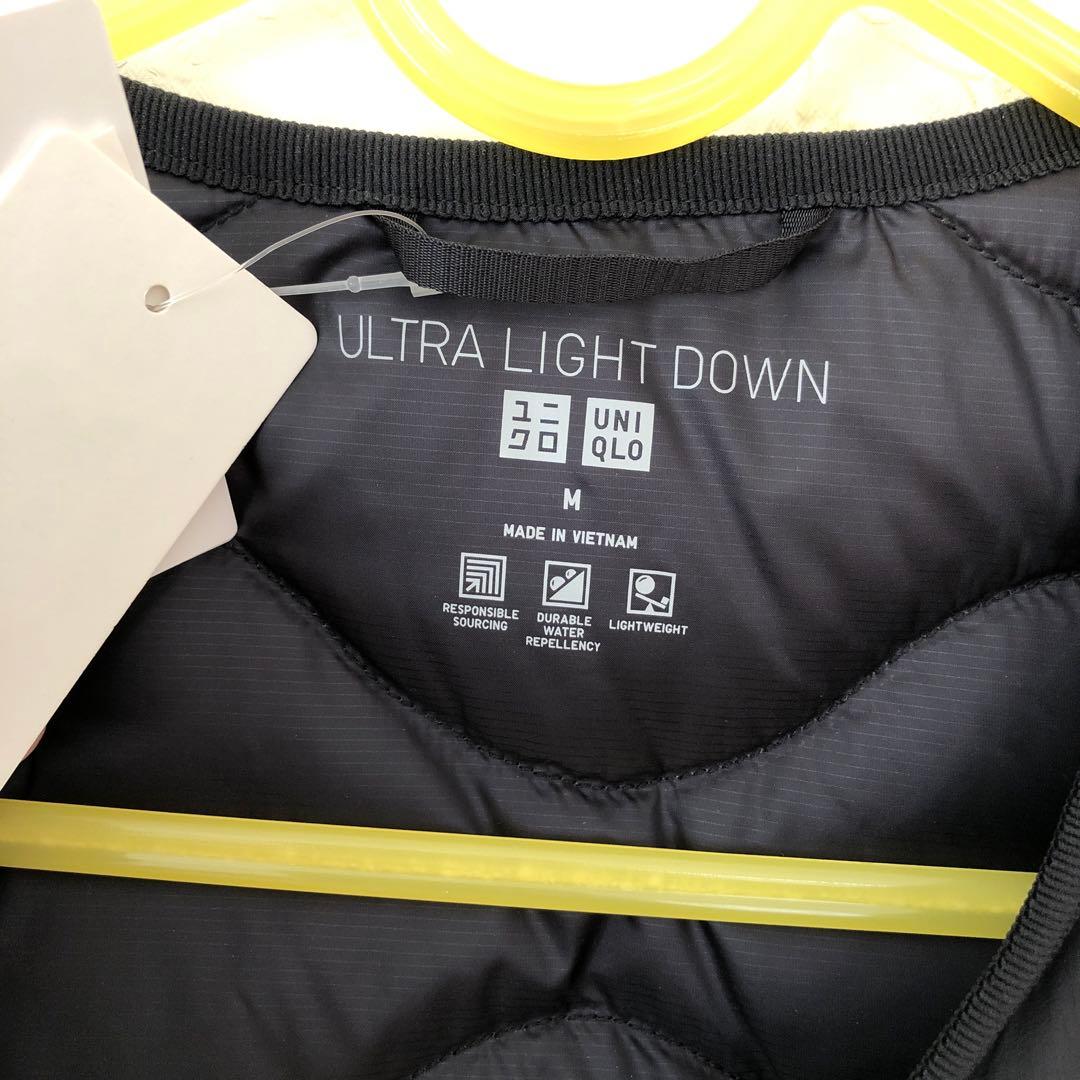 《新品》UNIQLO ユニクロ ウルトラライトダウン ロングベスト ブラック　M