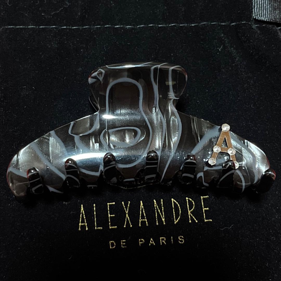 アレクサンドルドゥパリ ヘアクリップ　ブラックマーブル ALEXANDRE DE PARIS（アレクサンドル ドゥ パリ） アレクサンドル ドゥ