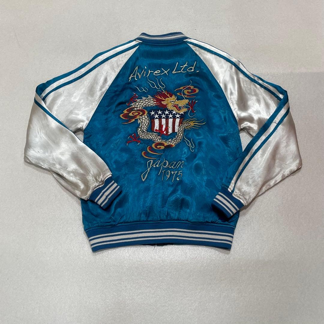 AVIREX タイガー ドラゴン 刺繍 リバーシブル スカジャン - メルカリ