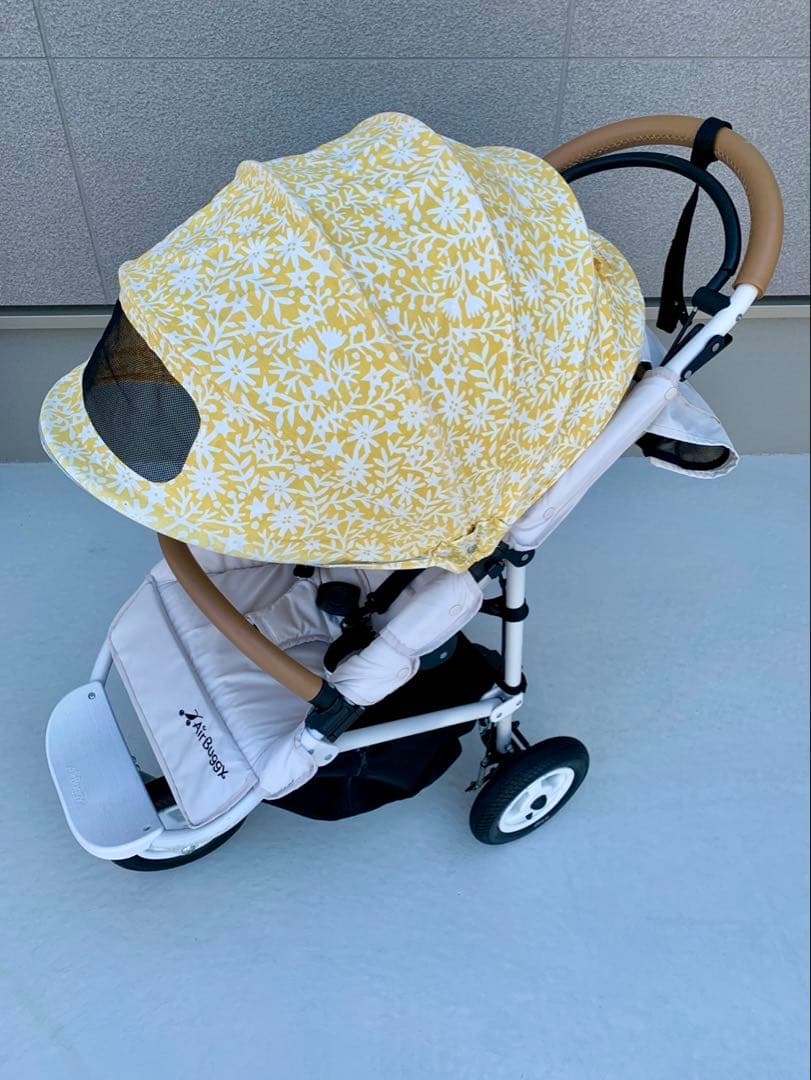 エアバギー　ココブレーキ　カスタム　ベビーカー　バニラブラン エアバギー ココブレーキ カスタム ベビーカー バニラブラン