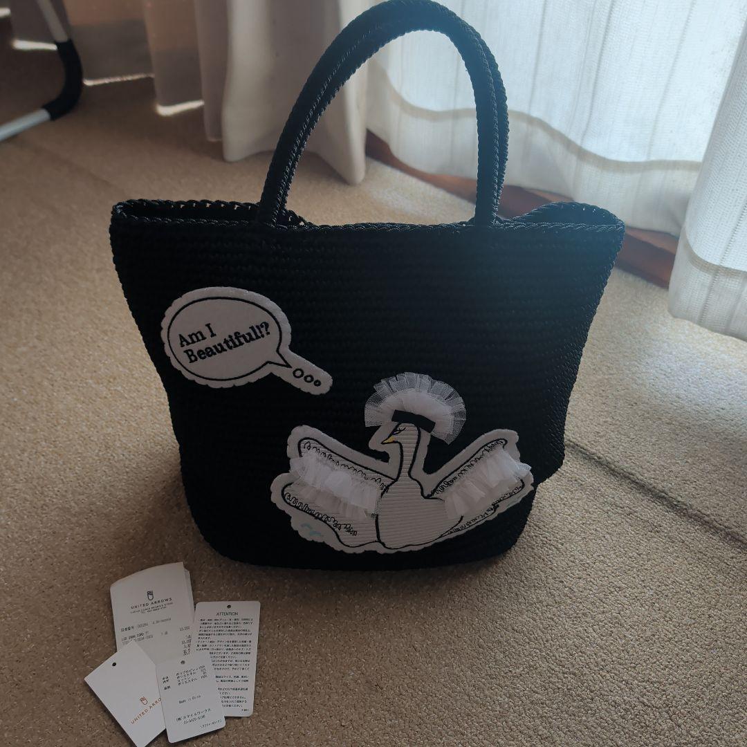 ラドロー LUDLOW アニマル コードバッグ スワン黒 美品 - メルカリ