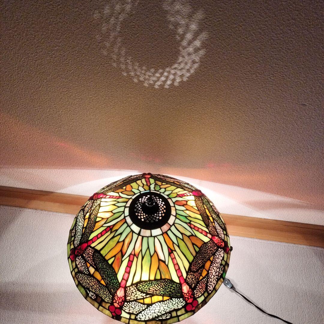 ステンドグラスライト アンティーク レトロ 昭和 ランプ ドラゴン