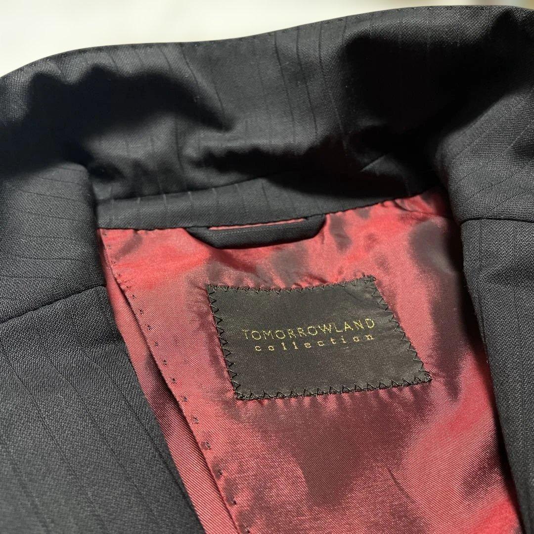 美品✨トゥモローランドコレクション REDA 黒ストライプ パンツスーツ