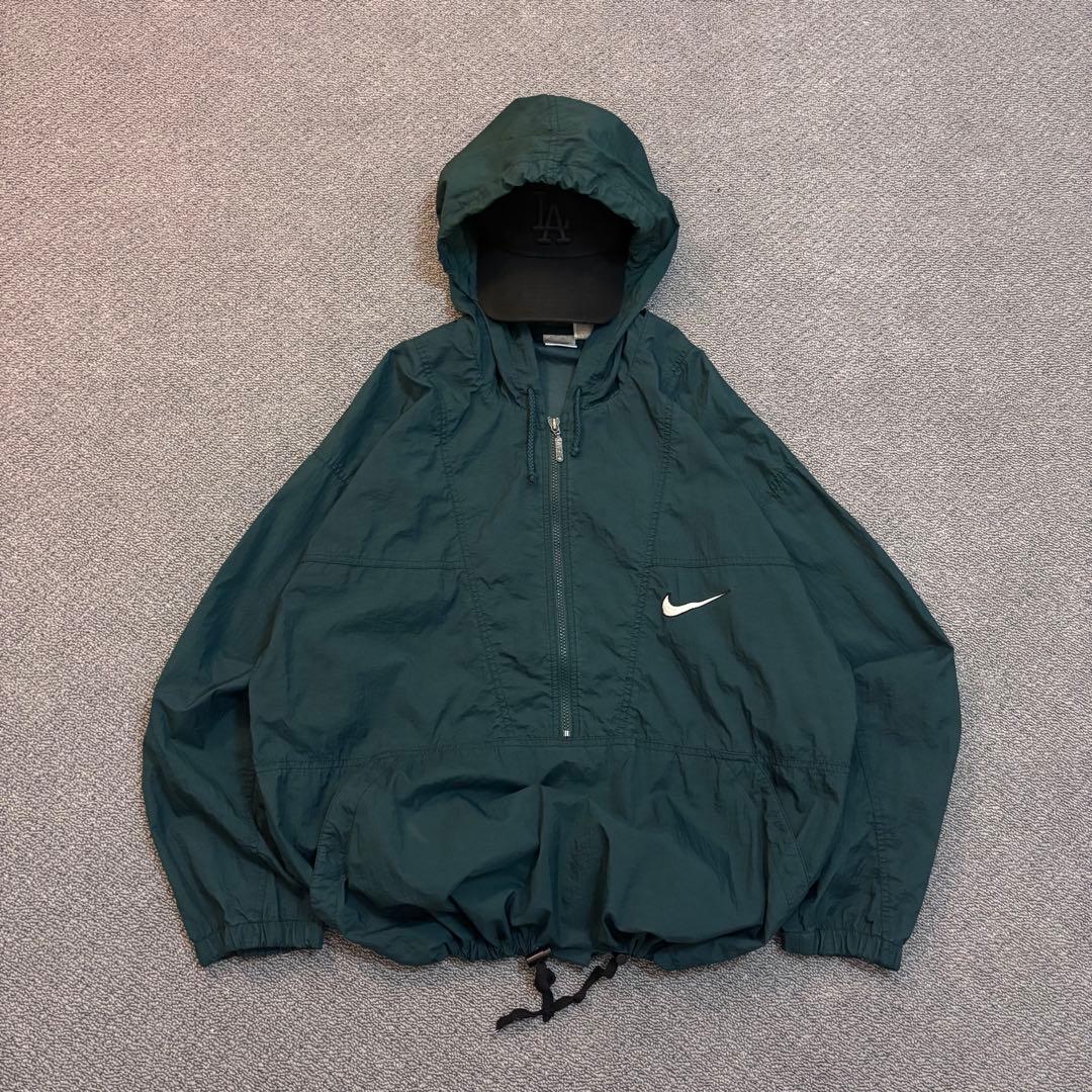 90s NIKE ナイロンジャケット 短丈 銀タグ アノラックパーカー - メルカリ