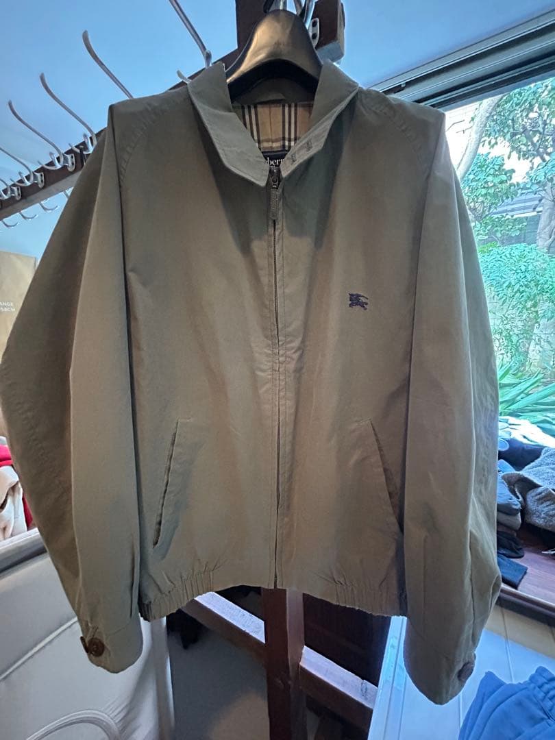 【激レア】Burberry ハリントンジャケット　オリーブ 80's~90's 'Burberrys' Swing Top Blouson 80年代 90年代 バーバリー