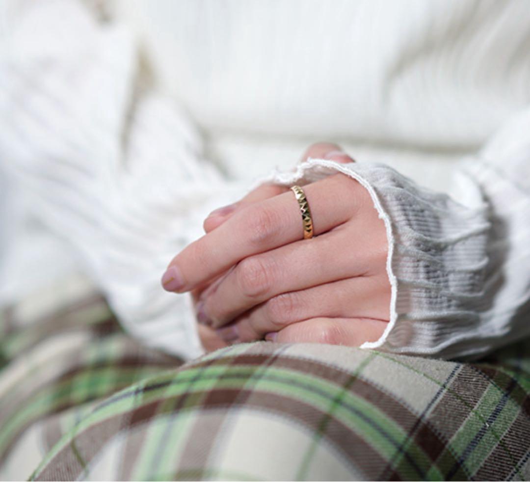 保証書付き RAPA 18k スタッズ リング - メルカリ