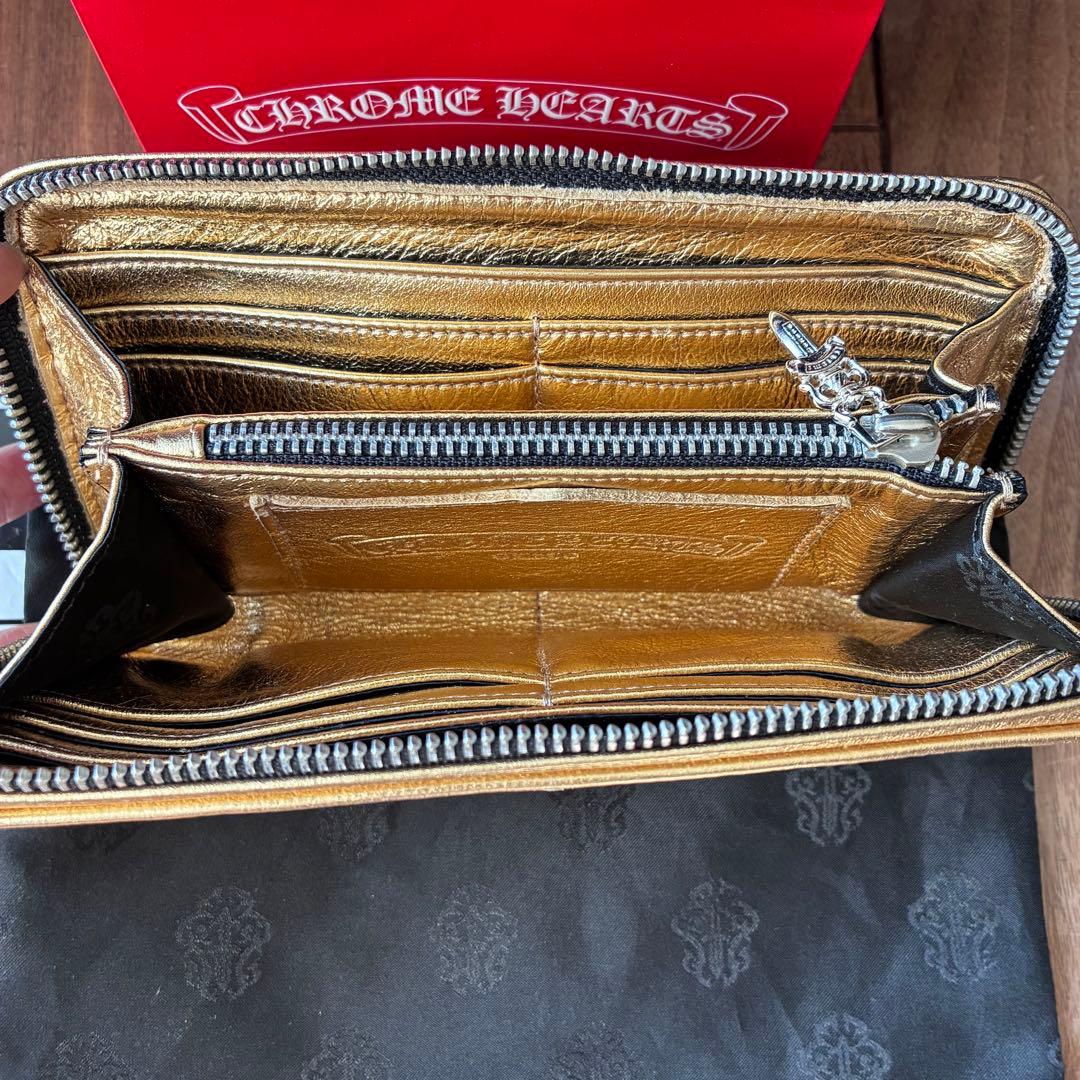 インボイス付きクロムハーツ rec f zip セメタリークロス 長財布