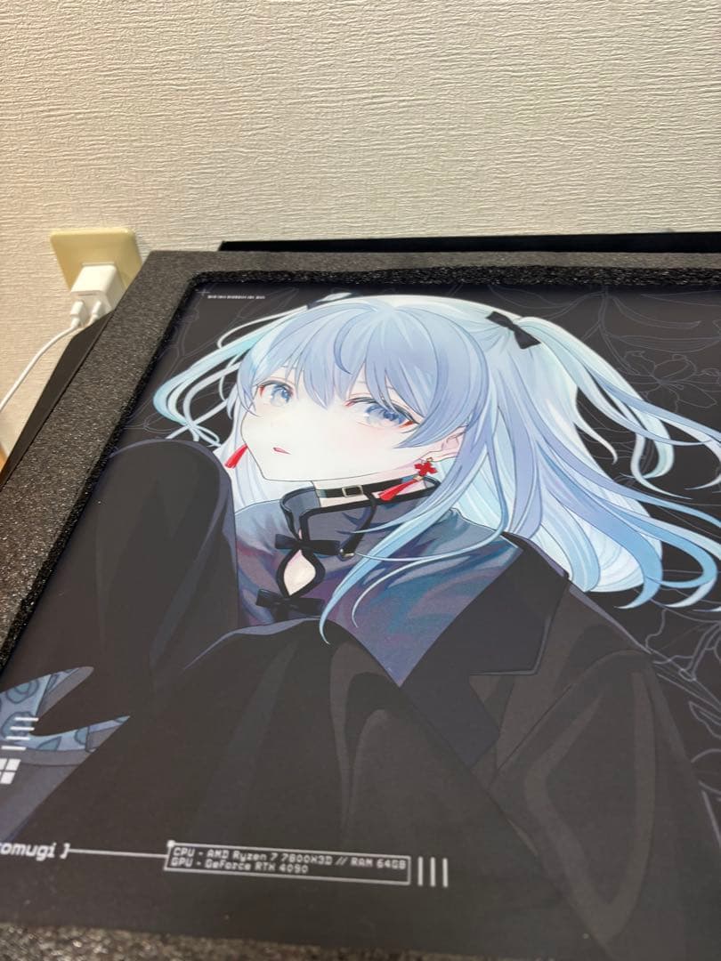 猫麦とろろガラスマウスパッド - メルカリ