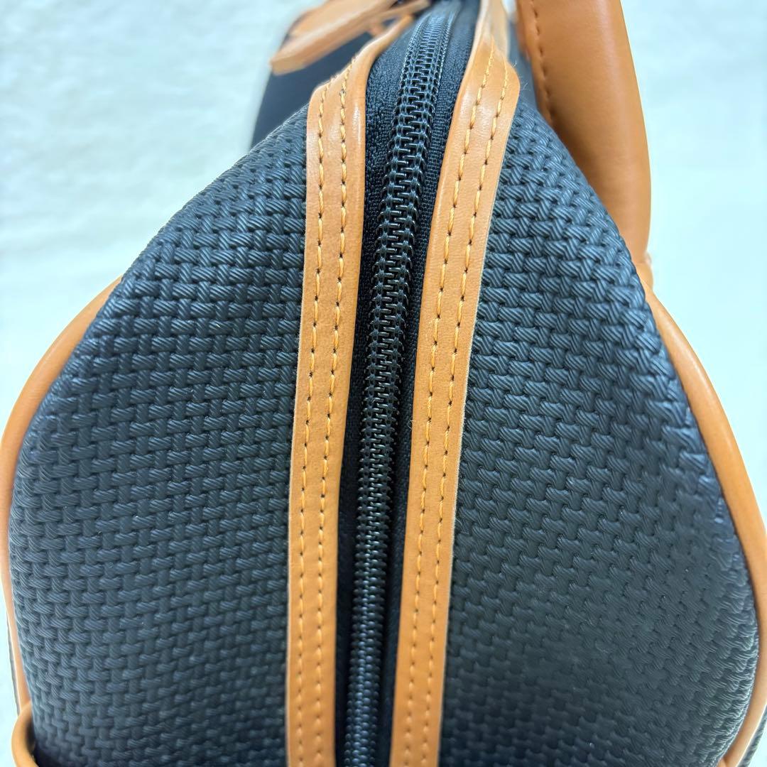 イブ・サンローラン ヴィンテージ ミニボストンバッグ レザー調 バイ