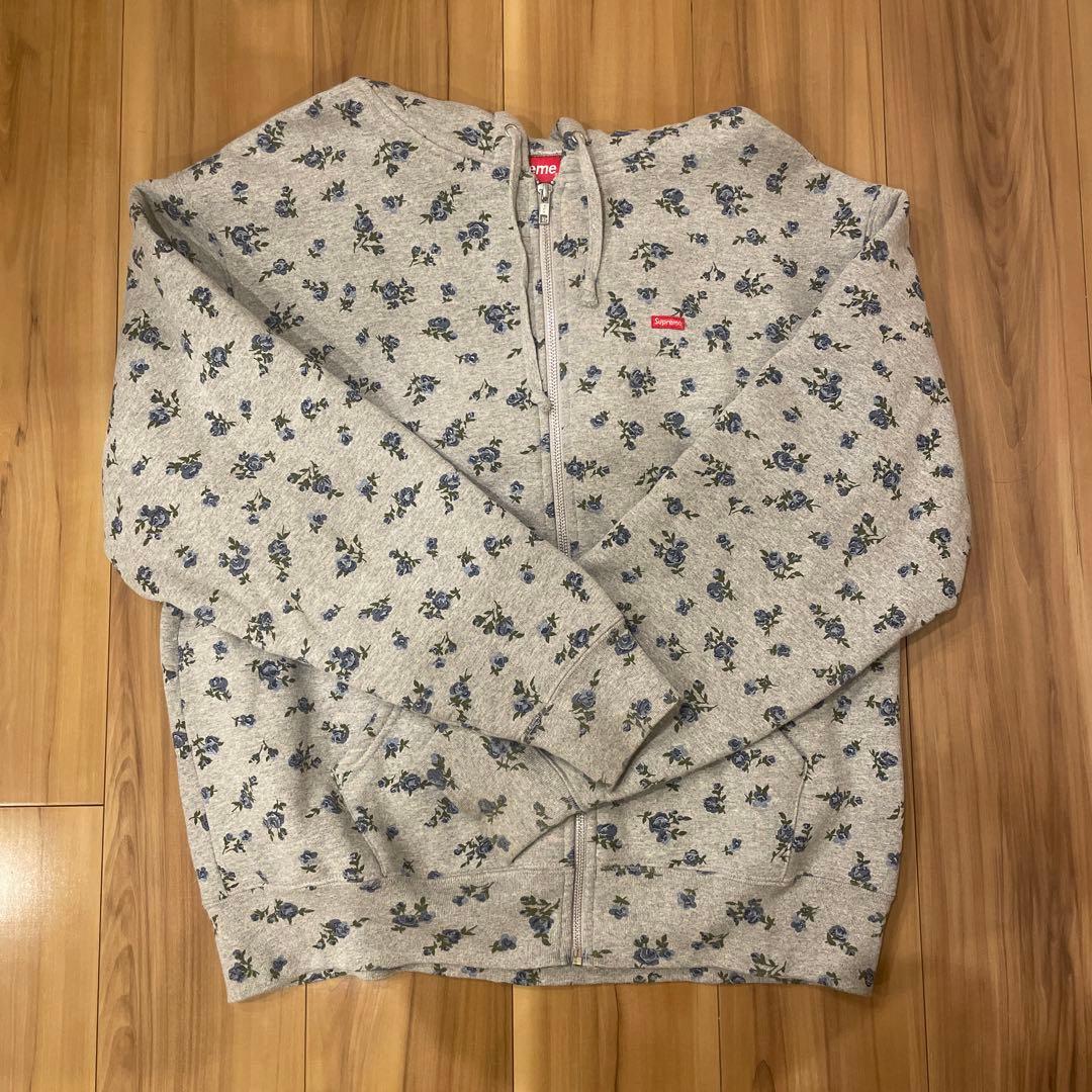 Supreme Small Box Zip Up Hooded flower - メルカリ