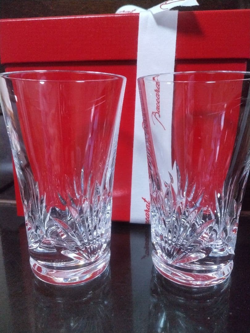 新品Baccarat クリスタルグラス 2個セット(グラスジャパン)ボックス