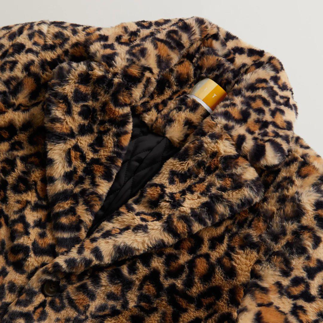 KITH レオパード ファーコート BOX LOGO ヒョウ柄 ダウンジャケット