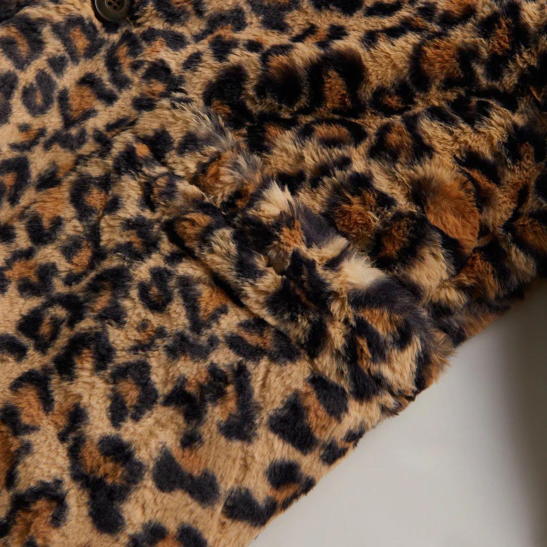 KITH レオパード ファーコート BOX LOGO ヒョウ柄 ダウンジャケット