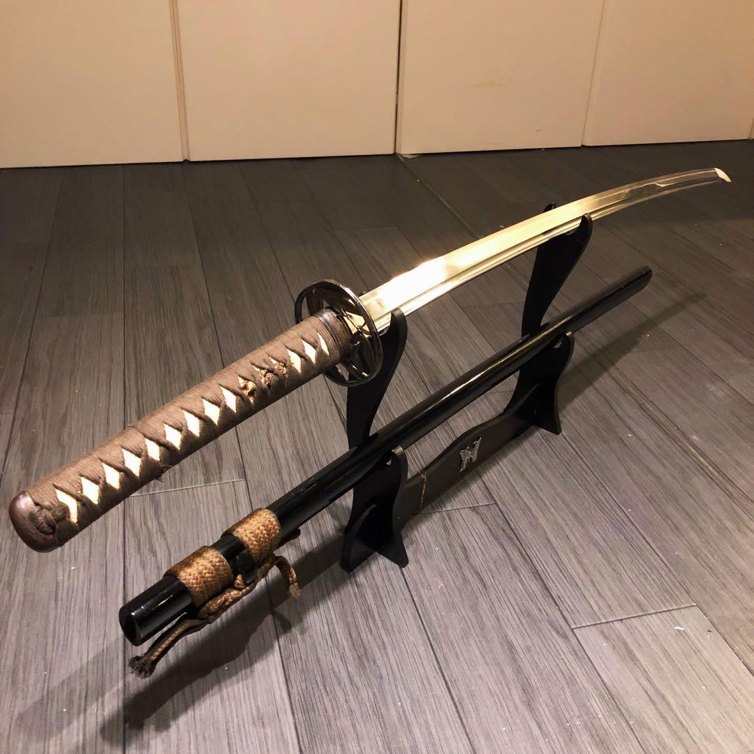高級模造刀　樋有刀身 渋緑拵え　居合刀　太刀　本格模造刀 毘沙門天拵え 模造刀 上杉謙信｜【公式】模造刀・居合刀の専門店「忍屋」