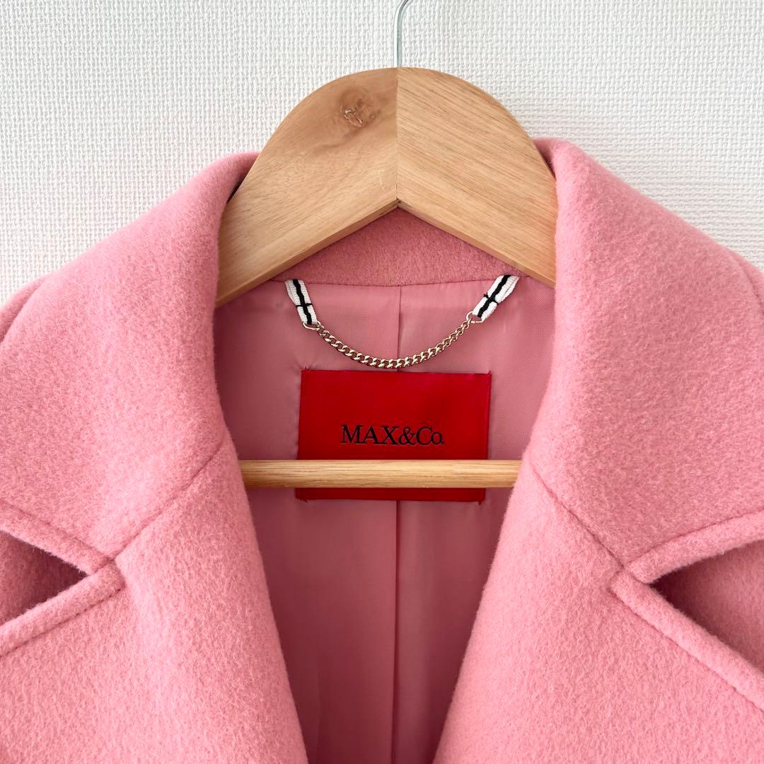美品✨MAX&Co. ロングコート RANAWAY ラナウェイ ピンク 36 - メルカリ