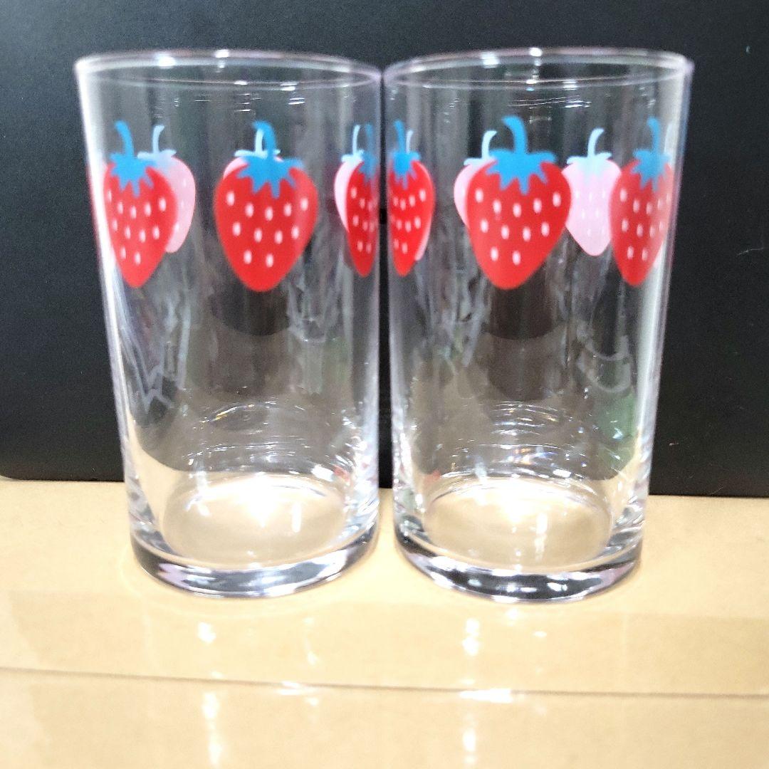 矢沢あい展 NANA イチゴのペアグラス コップ ガラス 大崎ナナ ハチ