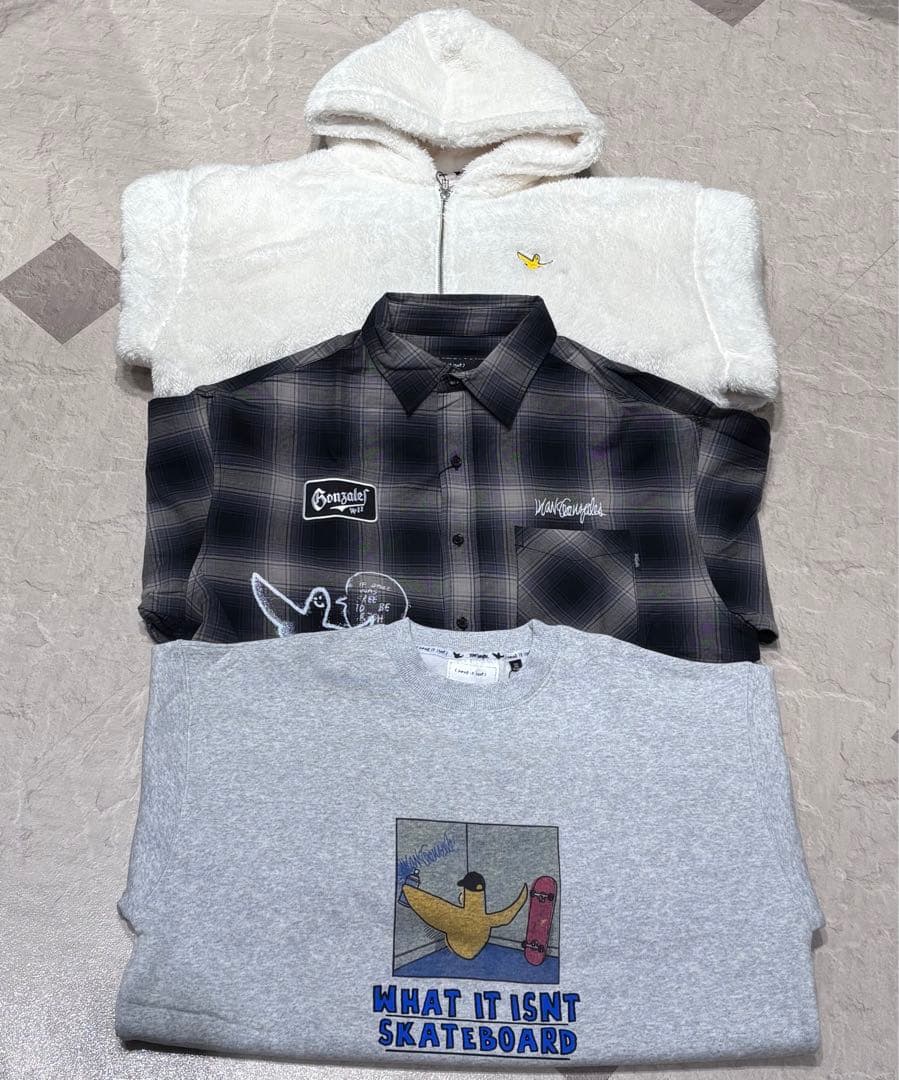 Mark Gonzales ボアジャケット・スウェット・長袖シャツ3SET M Mark Gonzales ボアジャケット・スウェット・長袖シャツ3SET XL | Shop