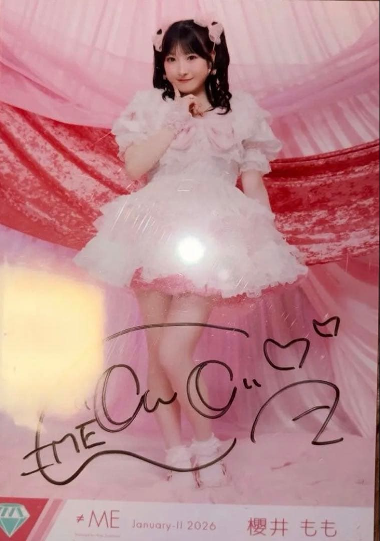 も*い様 ≠ME 生写真 きゅんかわ人生 櫻井もも 直筆 櫻井もも ノイミー ≠ME 生写真 きゅんかわ人生 ももきゅん難あり