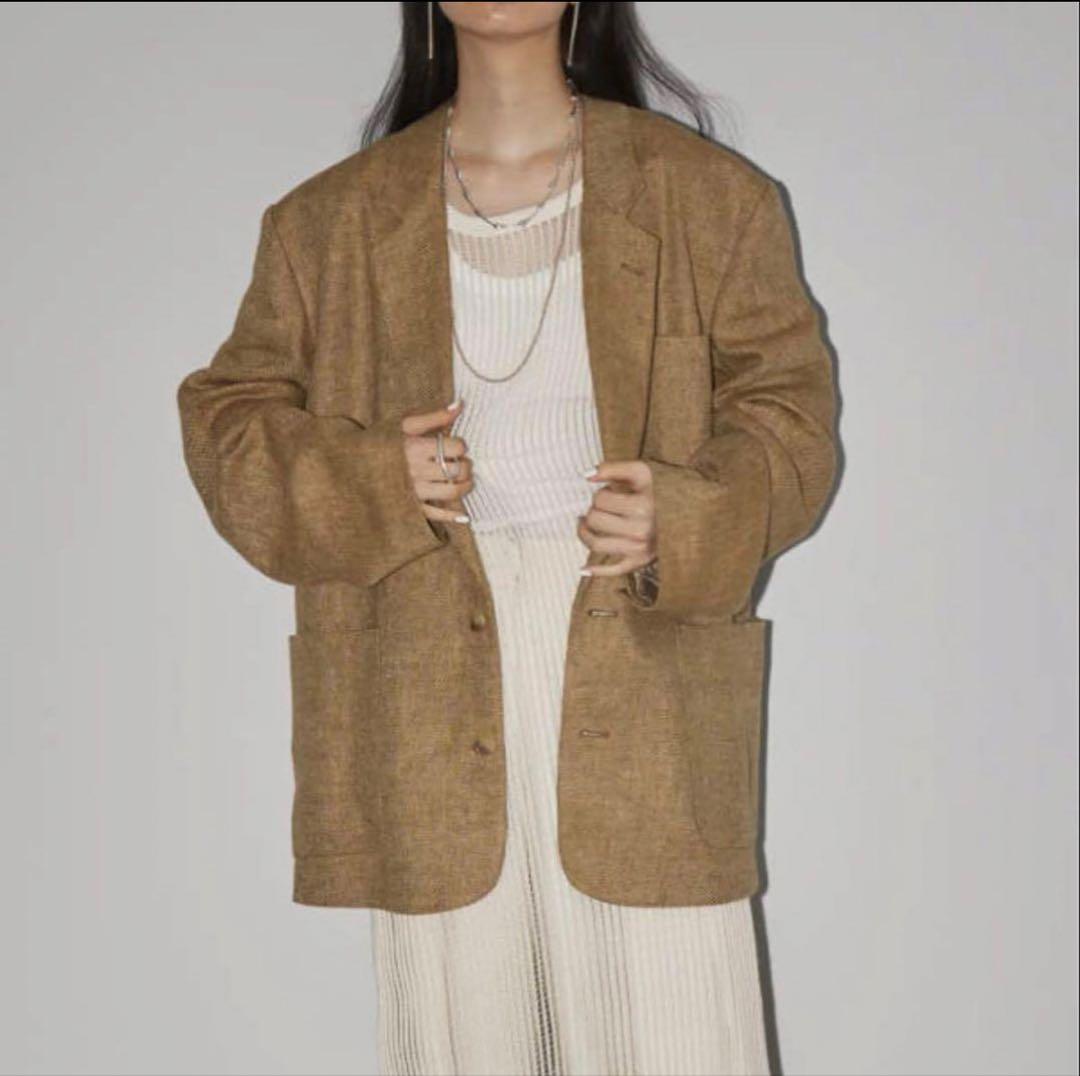 本日限定お値下げ‼️todayful boyfriend linen jacket - メルカリ