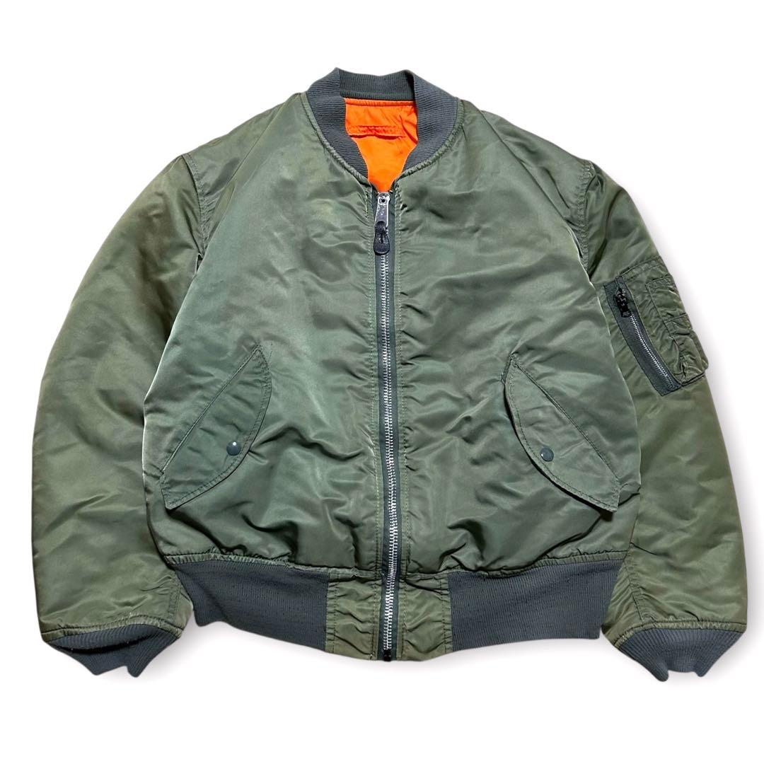 古着 80s vintage USA製 ALPHA MA-1 フライトジャケット - メルカリ