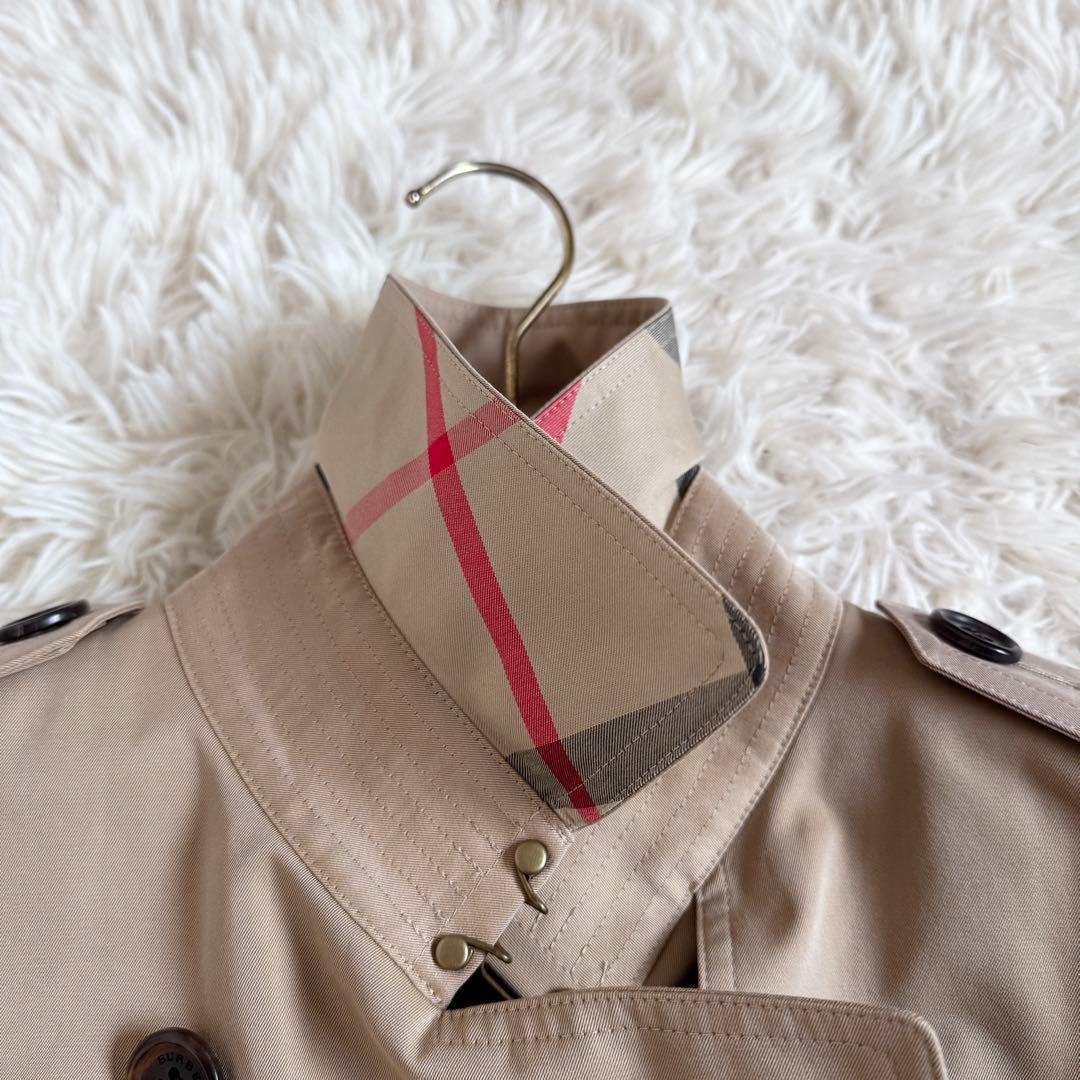 新品未使用 バーバリーロンドン トレンチコート メガチェック ハニー