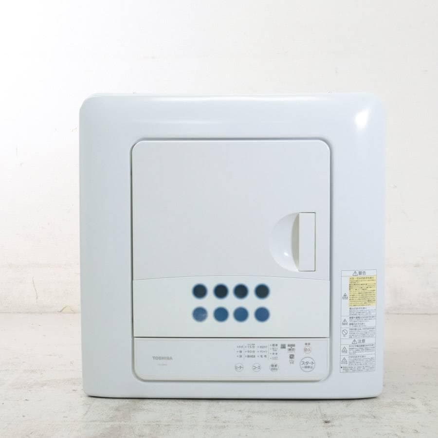 21年製 動作品 東芝 衣類乾燥機 4.5kg ED-458 ピュアホワイト 2