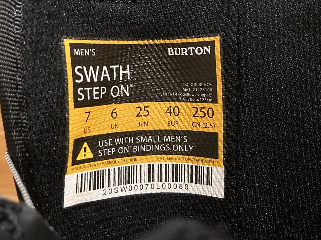 スノーボード BURTON SWATH STEP ON 25.0cm