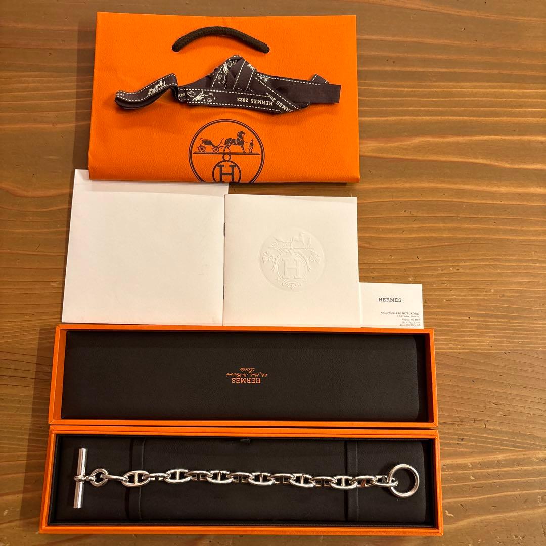 HERMES エルメス シェーヌダンクル GM 14コマ エルメス ブレスレット シェーヌダンクル GM 14コマ SV925 箱 | 東京