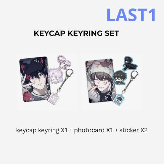 隣のギルメン　キーキャップ キーリングセット 2種類セット　韓国bl　ラスト 韓国 コミック グッズ『隣のギルメン キーキャップキーリングセット