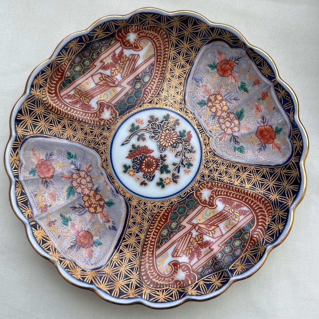 其泉 献上手古伊万里 金彩皿 5枚組 昭和年製 共箱付き - メルカリ