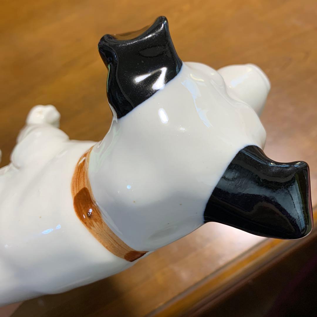 Victerビクター ニッパー 振り子時計 陶器製 置物 アンティーク 非売品