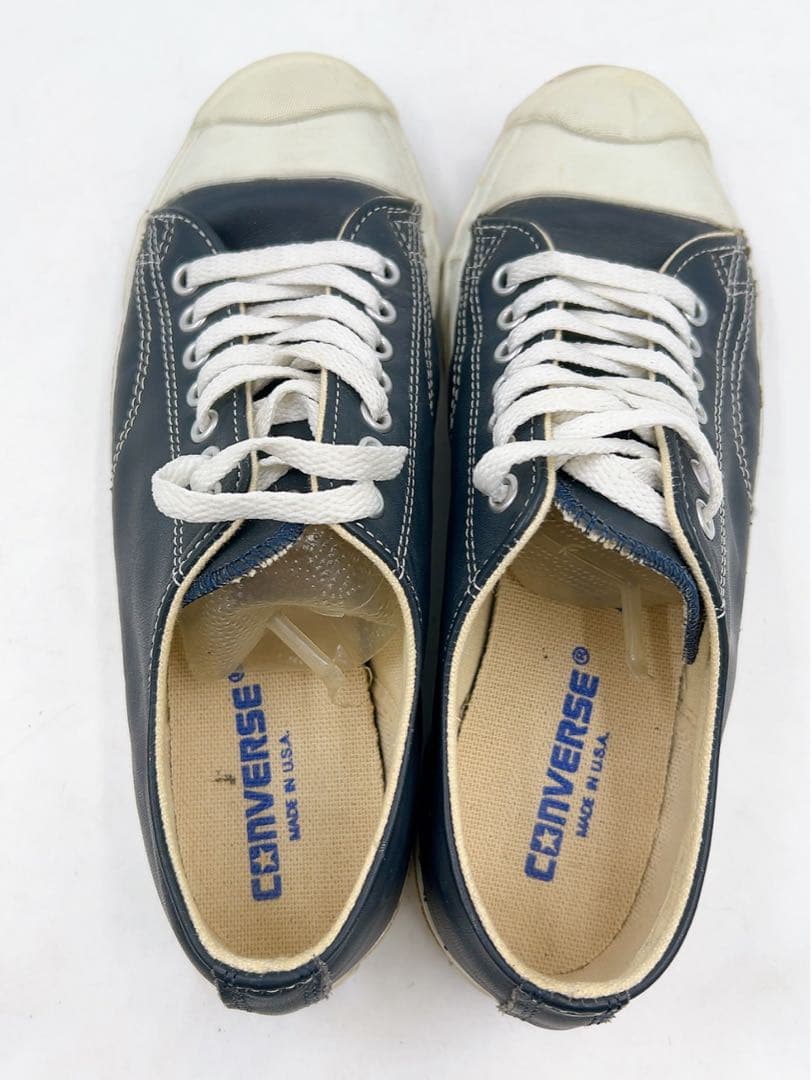 11B52 CONVERSE ジャックパーセル レザー USA製 25.5cm
