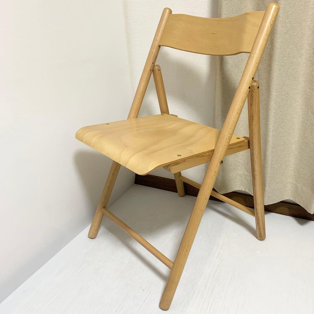 無印良品 折り畳み 椅子 チェア ブナ材 1脚 - メルカリ