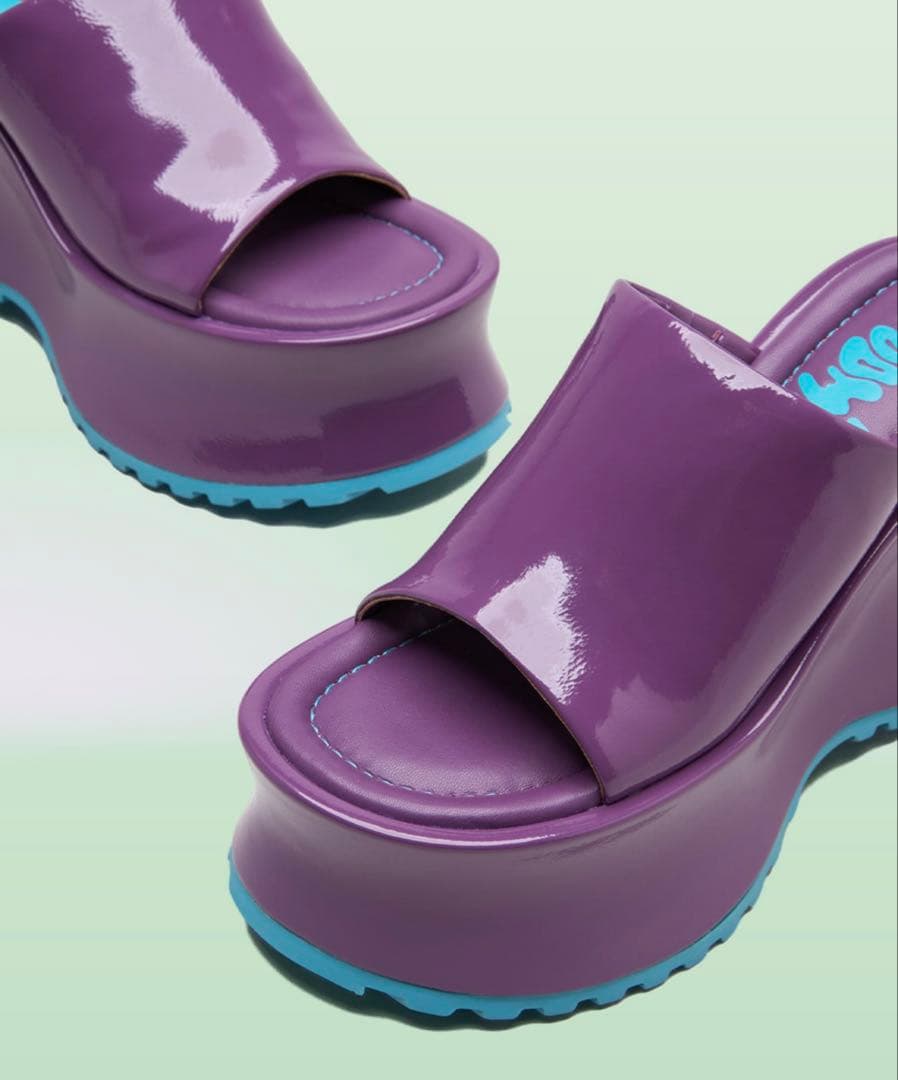 WOOMII コレット パープル クリンクル 37 試し履きのみ - メルカリ