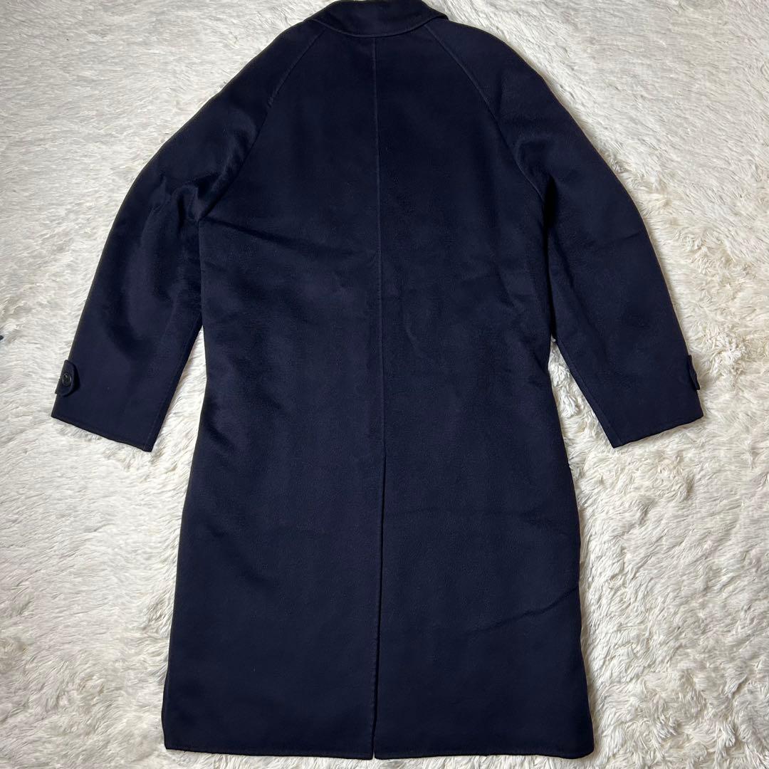 GIVENCHY ジバンシィステンカラーコート カシミヤ100% ネイビー - メルカリ