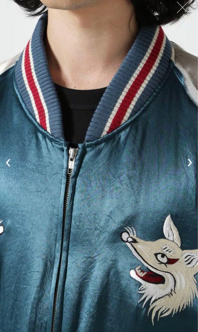 極レア】 el conductorH コンダクター 別注九尾スカジャン ブルー