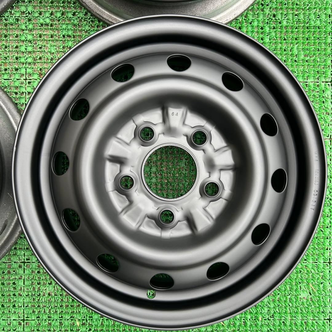 マットブラック塗装 マツダ ボンゴバン ボンゴトラック 純正14インチ