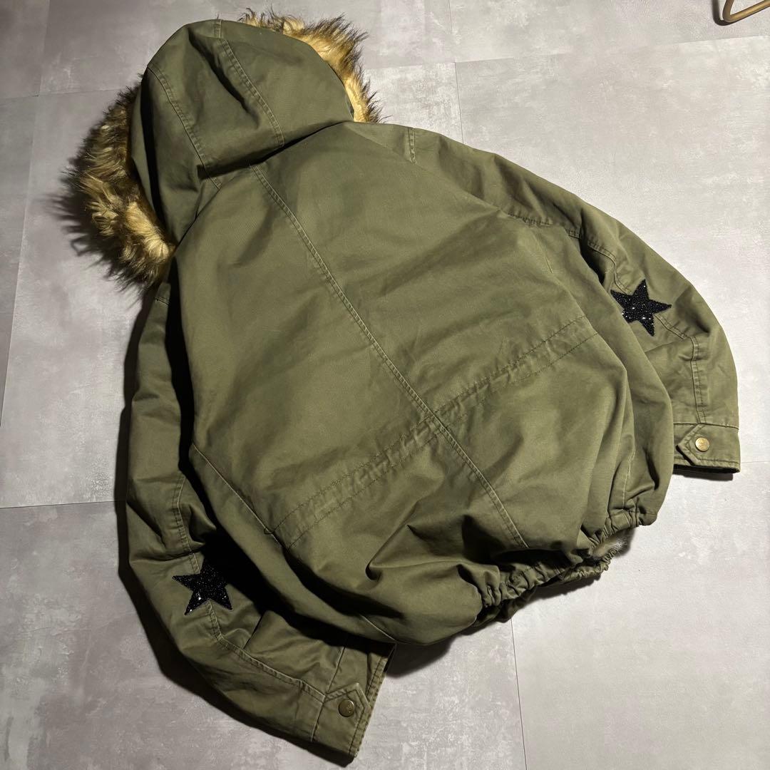 00s archive フライトジャケット n2b 型 y2k ファー ギャル - メルカリ