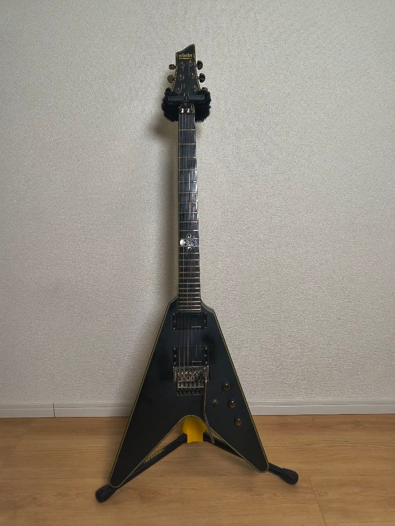 SCHECTER　Ｖ型エレキギター Schecter EX-V-22 CTM FRT -BKAQ-《エレキギター》 : ギタープラネット