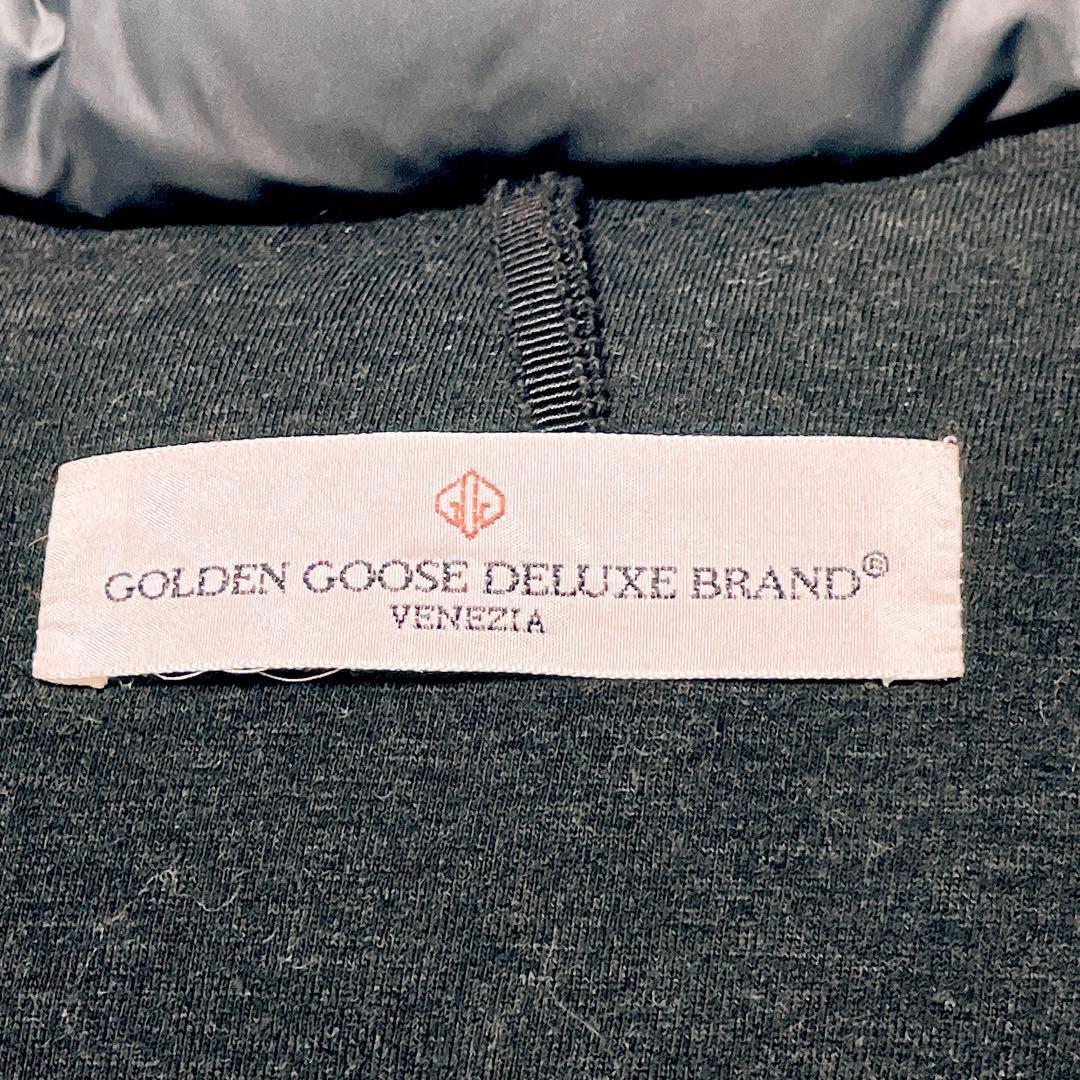 美品☆ゴールデングース ダウンポンチョ ダウンジャケット ネイビー XS(593