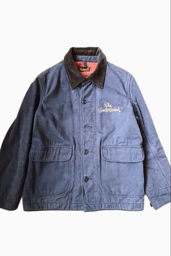 Tenderloin ジャケット ネイビー 襟コーデュロイ 襟レザー コーデュロイジャケット ネイビー【1204A22】 | 【公式