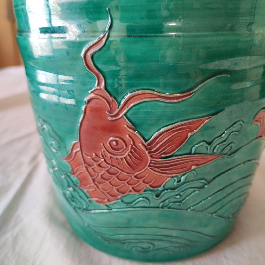 茶道具◇青交趾荒磯文水指◇粟田焼 岡田佳山 - メルカリ