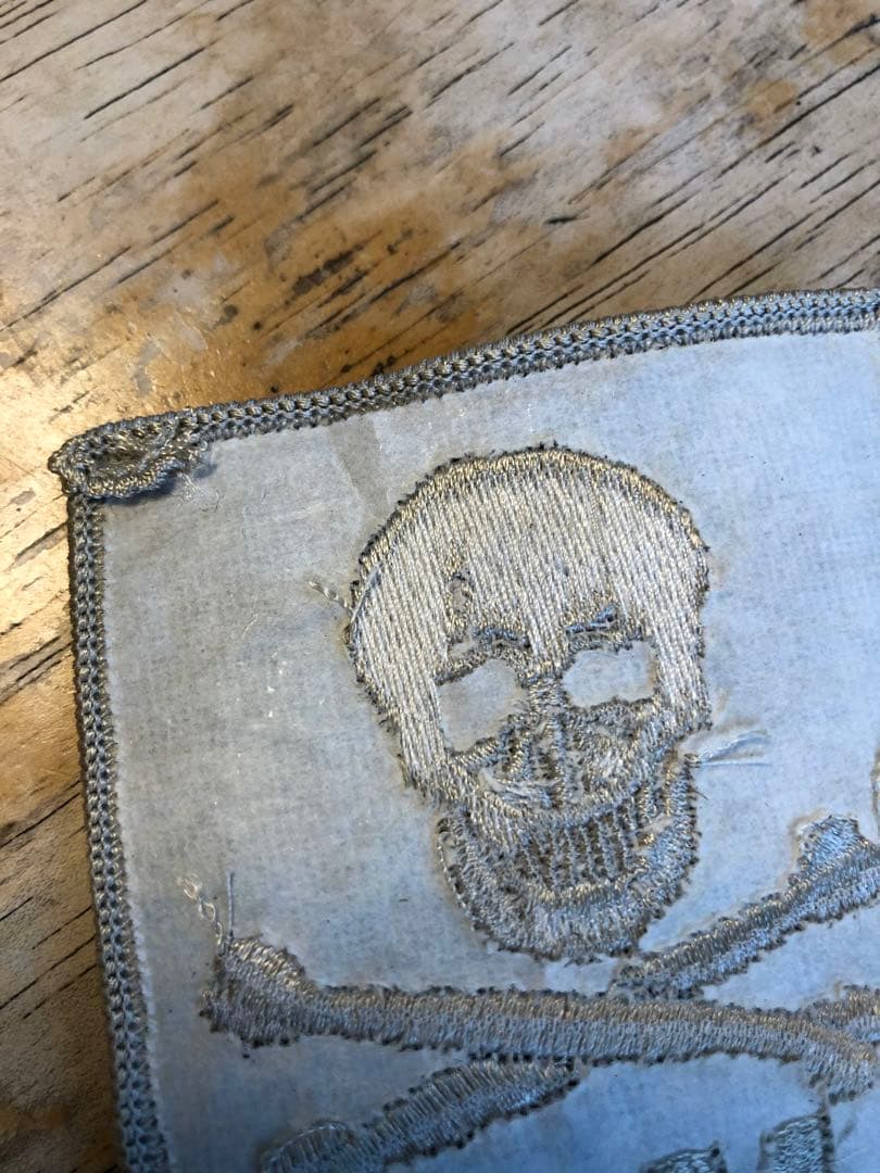 ビンテージ ワッペン スカル 髑髏 骸骨 ミッドセンチュリー レトロ