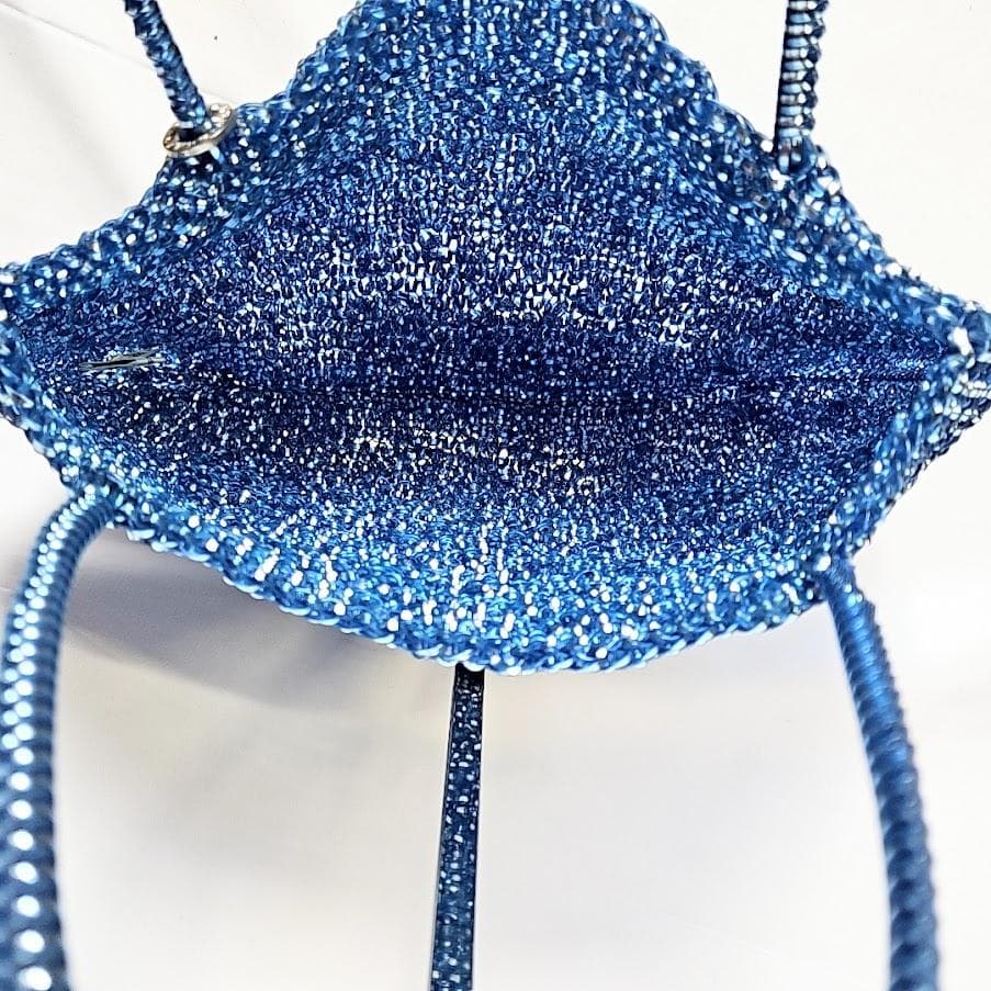 アンテプリマ ワイヤーバッグ シャンパンブルー 横長 - メルカリ