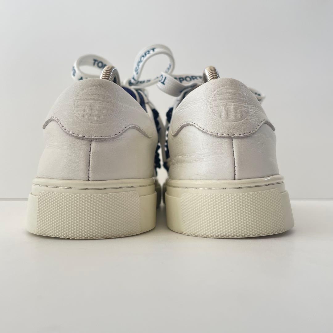 人気】TORY SPORT フリルデザイン ホワイト ローカットスニーカー