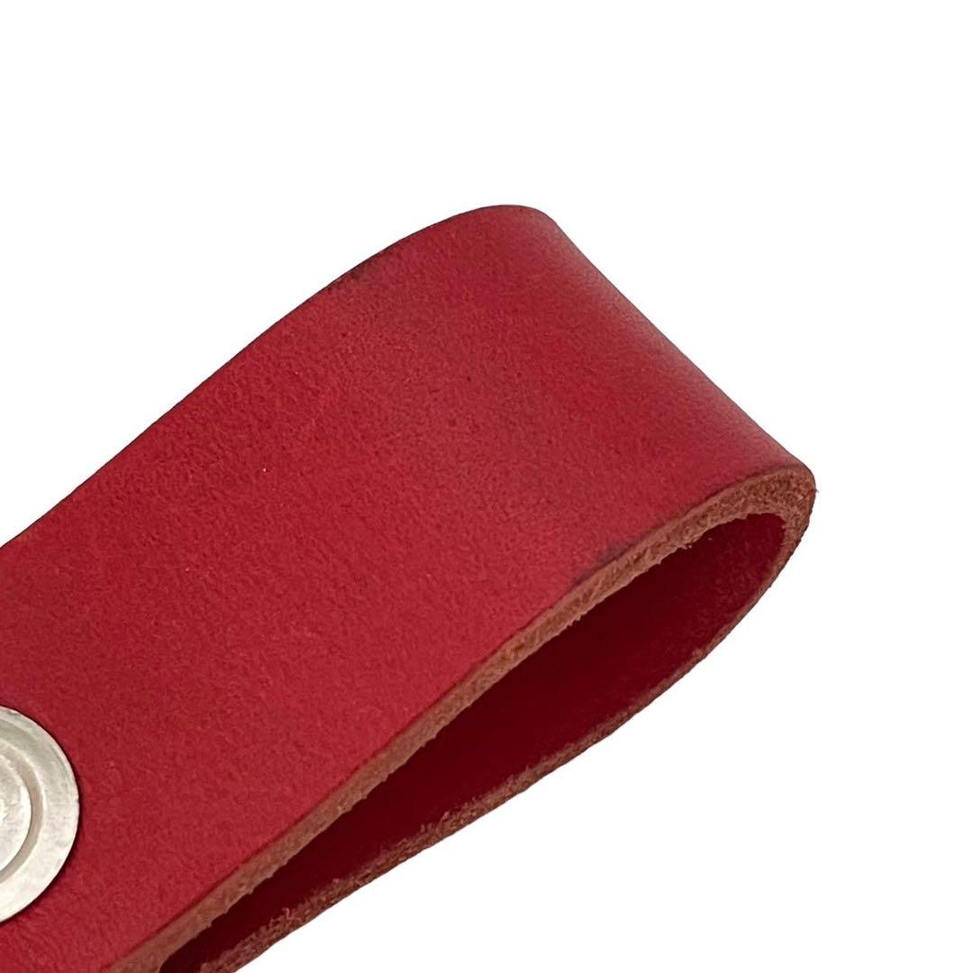 Supreme シュプリーム レザーキーリング 赤 Keychain レザー - メルカリ