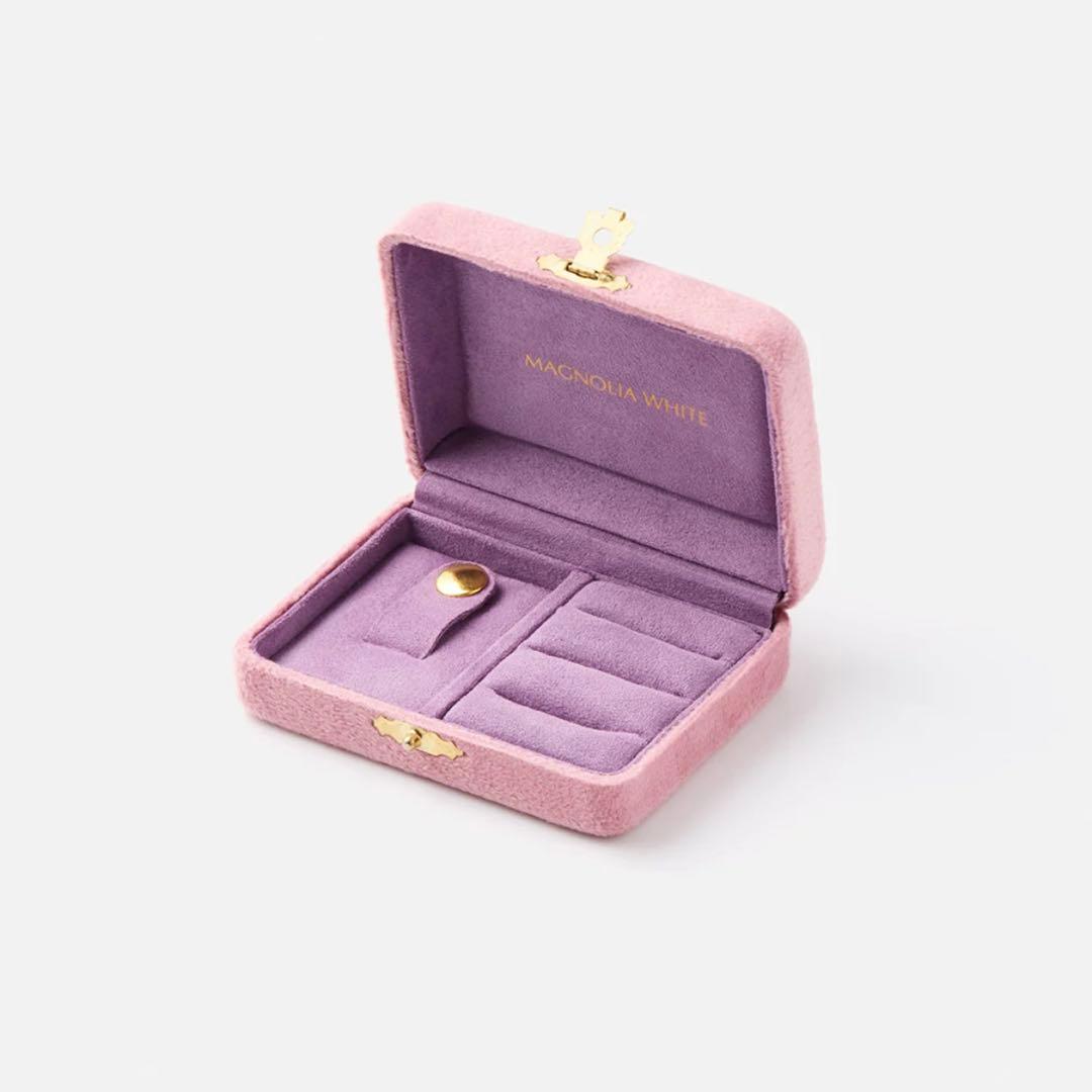 【ほぼ未使用品】マグノリアホワイト×石井美保さん ジュエリーケースミニ Fleur Éternelle JEWELRY CASE MINI｜マグノリア・ホワイト ジュエリー