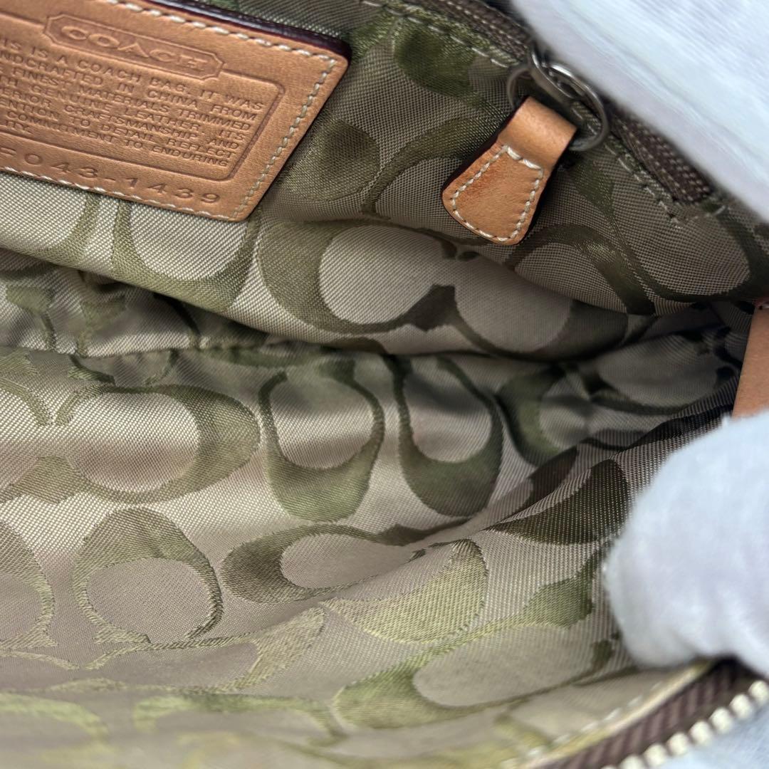 希少 COACH コーチ ミニ アクセサリーポーチ シグネチャー パッチ